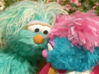Rosita and Jesse hugging.