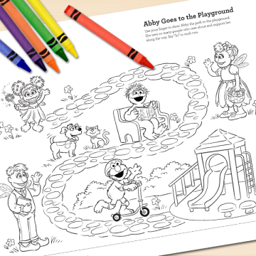 Abby Goes to the Playground Printable