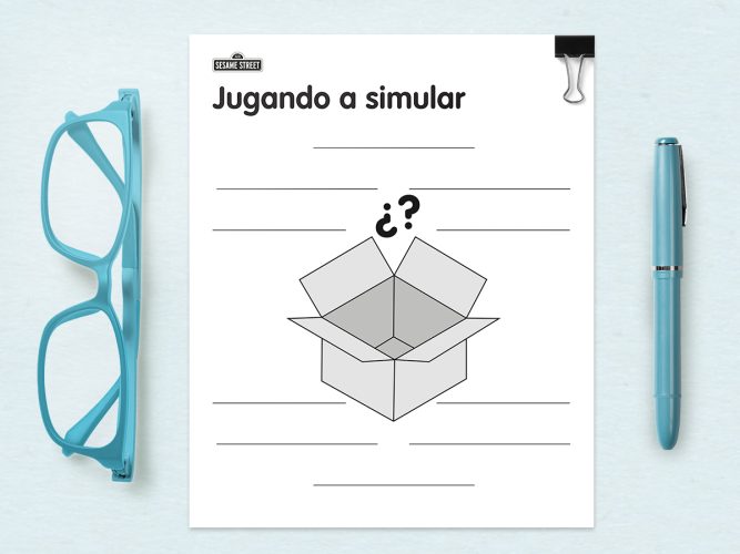 Playing Pretend Printable in Spanish