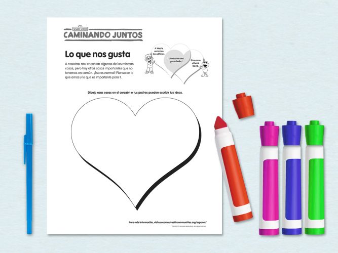 Lo que amamos coloring page.