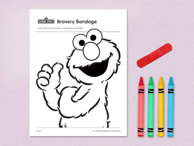 Elmo coloring page.