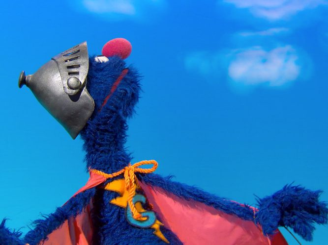 Super Grover’s super pose.