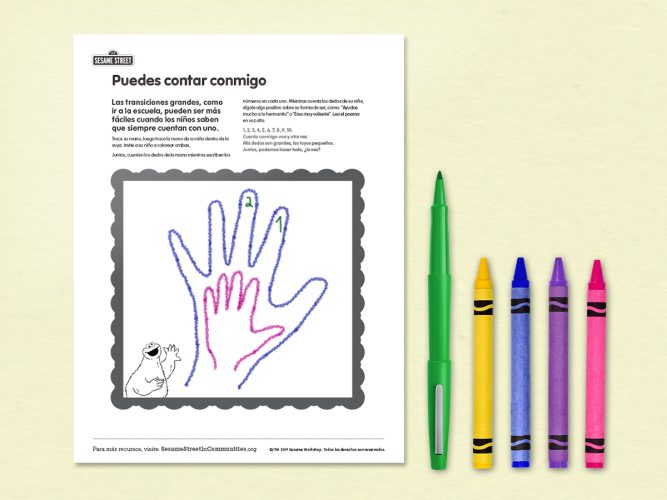 You can Count on Me Spanish Printable