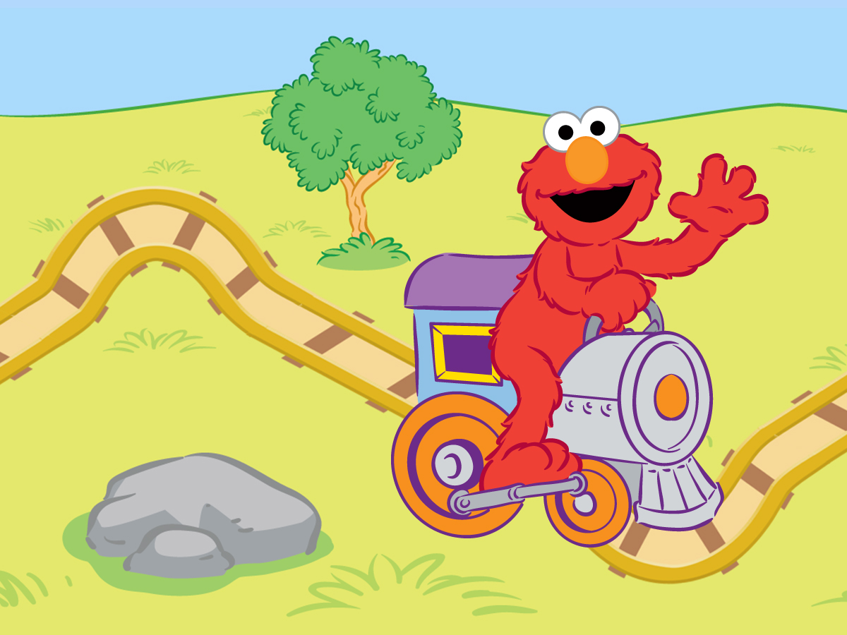 Elmo cheap train set