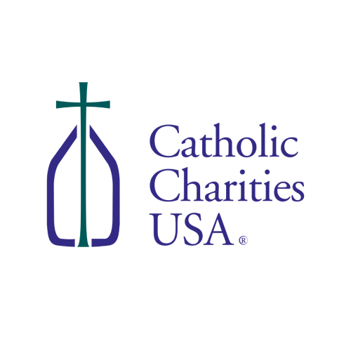 The logo for the Catholic Charities USA.