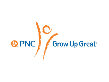 The logo for PNC's initiative. It features the initiative name, and brush strokes that look like a person holding up their arms