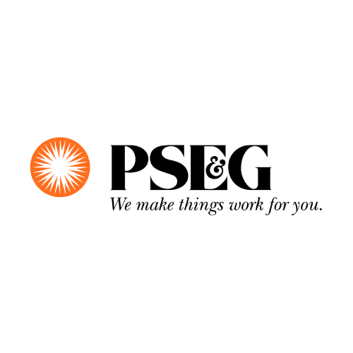 The logo for PSEG.