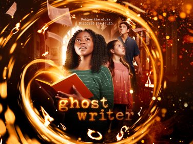 Three Ghostwriter heroes (Nia, Samir, and Charli)