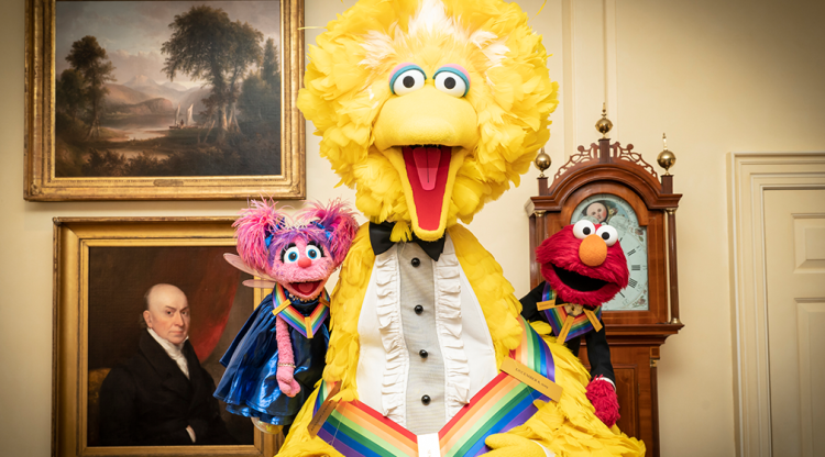 Big Bird, Abby and Elmo at the Kennedy Center Honors.