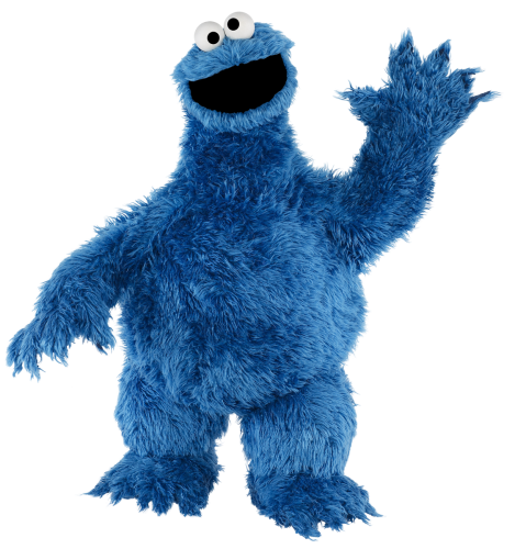 Cookie Monster waving