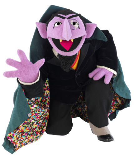 The Count waving