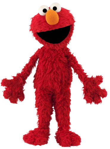 Elmo standing and smiling