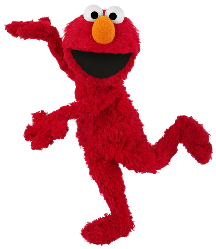 Elmo jumping for joy