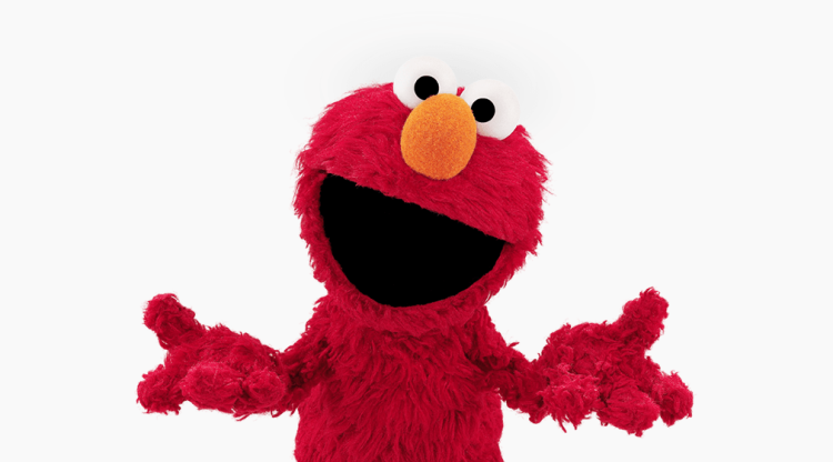 Elmo outreaching his hands