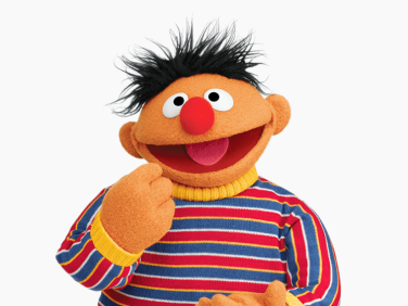 Ernie smiles