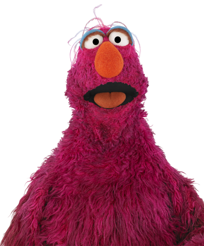A portrait of Telly Monster