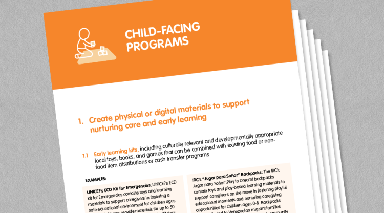 Child-Facing Programs report.