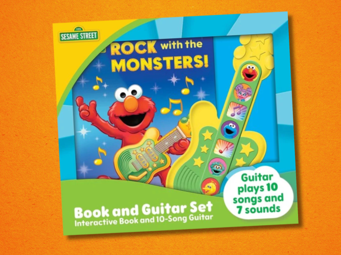 Elmo with a Guitar
