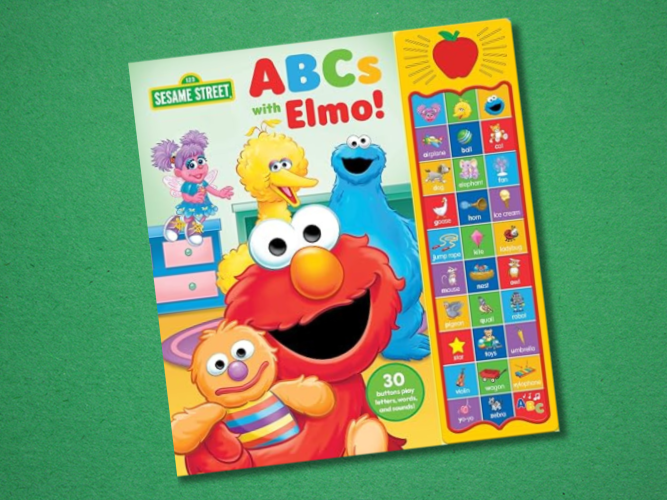 Elmo, Cookie Monster, and Big Bird