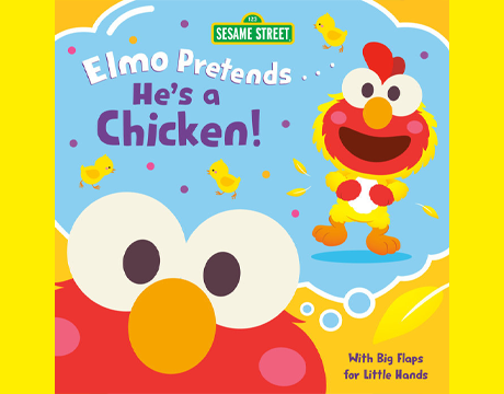 Elmo pretends he's a chicken