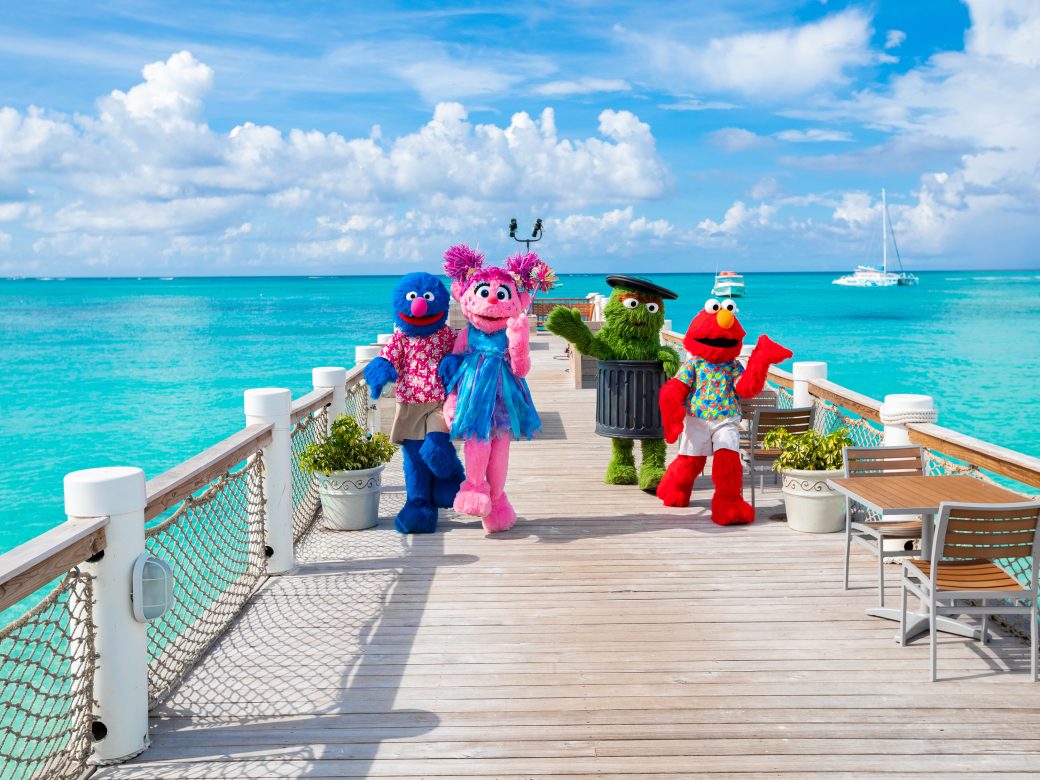 Sesame Street characters at Beaches resort