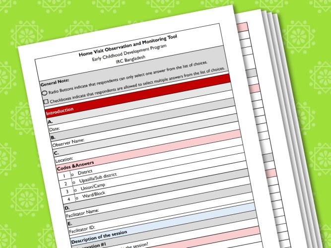 Home Visit Observation and Monitoring tool