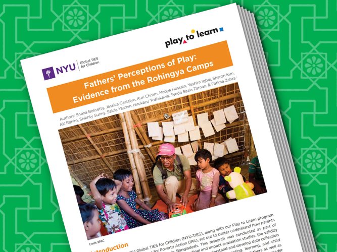 Fathers’ Perceptions of Play: Evidence from the Rohingya Camps