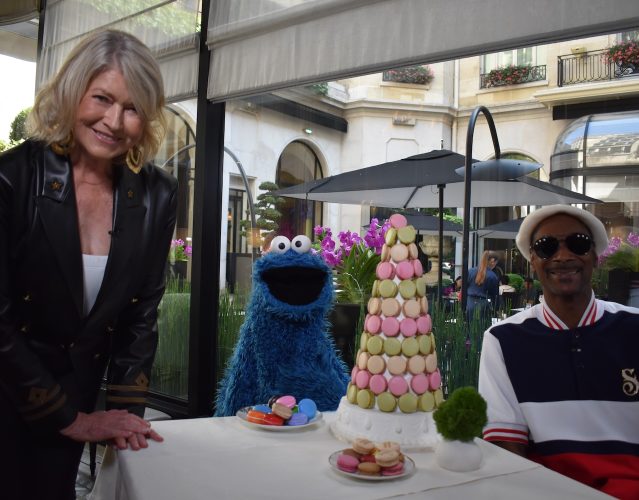 Cookie Monster, Snoop Dog, and Martha Stewart.