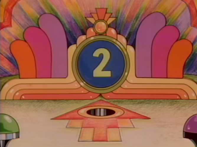 Number 2 from classic Sesame Street pinball animation.