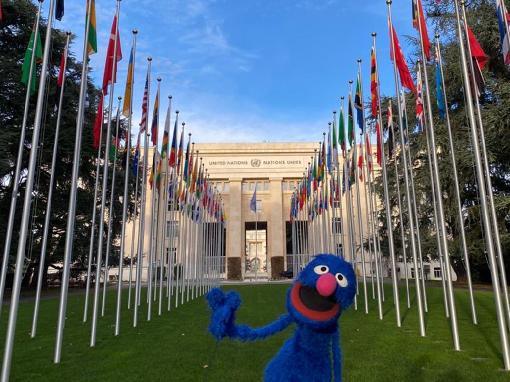 Grover at the United Nations.