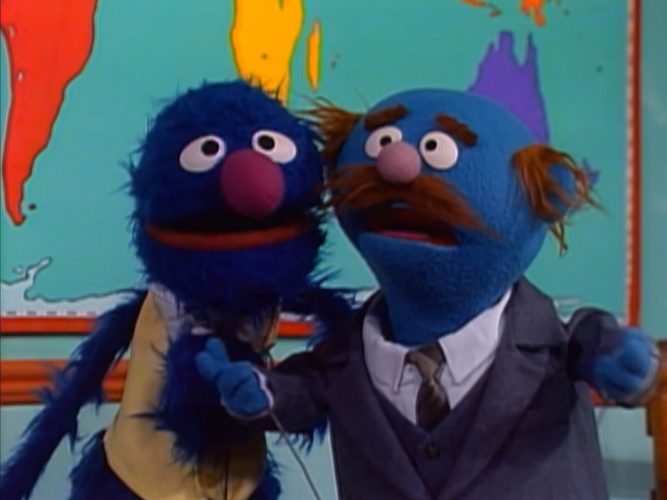 Grover and Mr. Johnson.