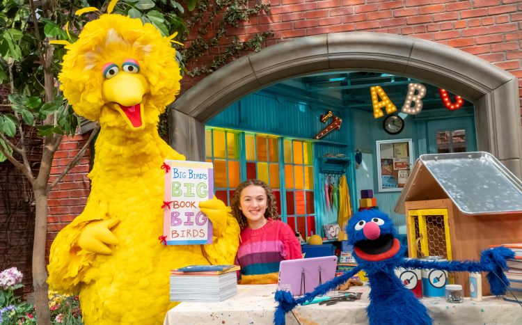 Big Bird, Charlie and Grover.