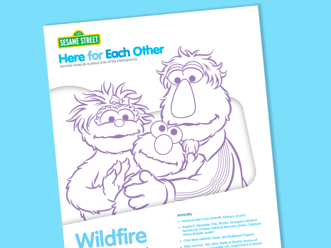 Here for Each Other Wildfires Family Guide.