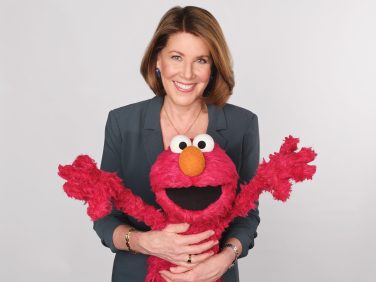 Sherrie Westin and Elmo.