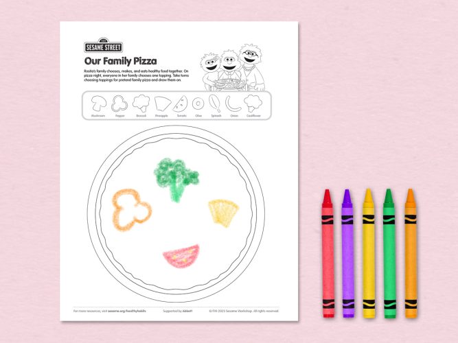 Our family pizza printable.