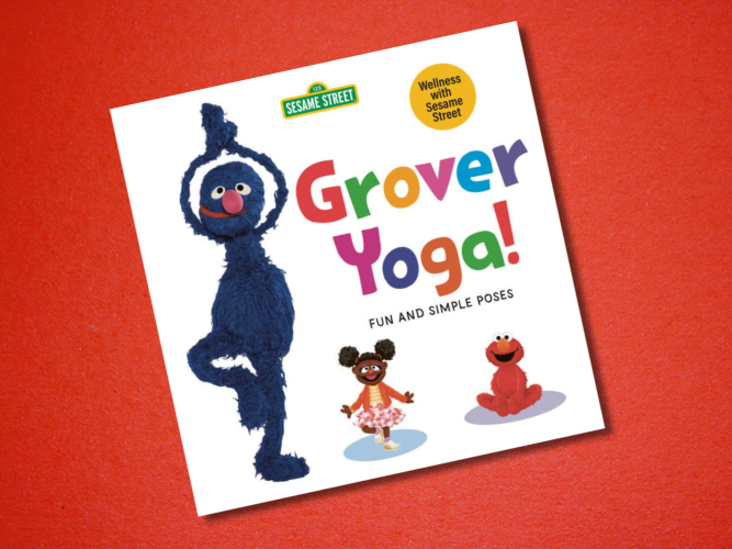 Grover doing yoga