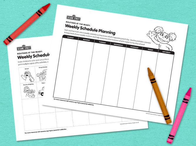 weekly schedule printable.