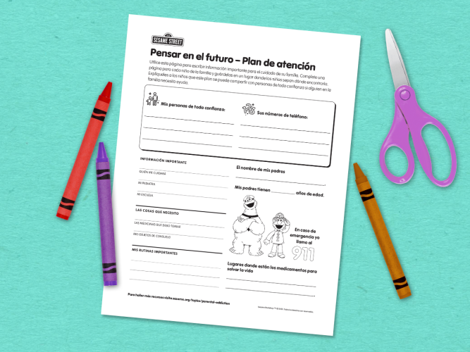 Thinking ahead printable.