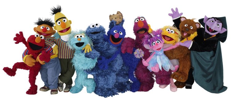 The Muppets of Sesame Street.