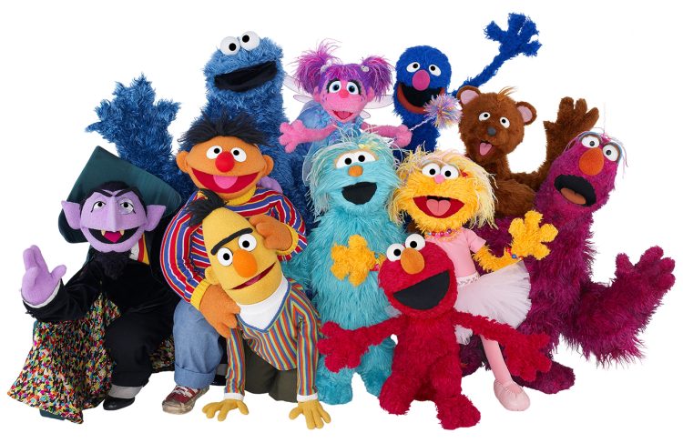 The Muppets of Sesame Street.