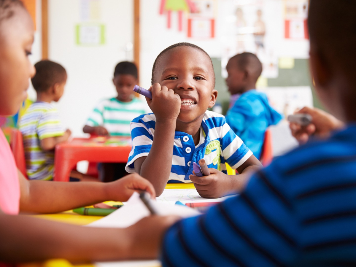 Child in a classroom