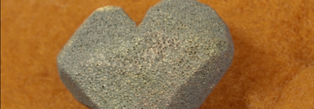 Rock shaped in a heart