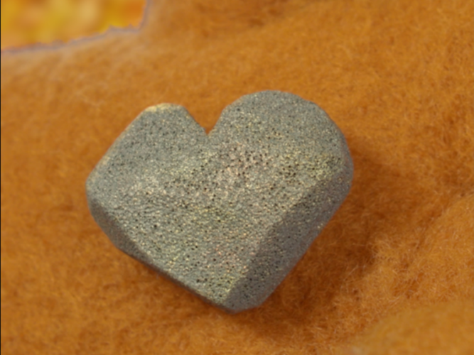 Rock shaped in a heart