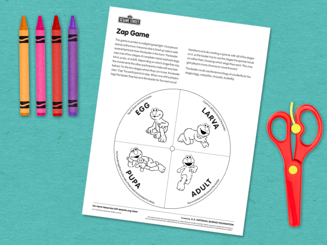 Zap Game printable