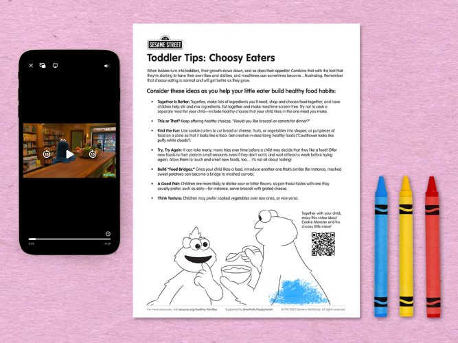 Tips for choosy eaters printable.