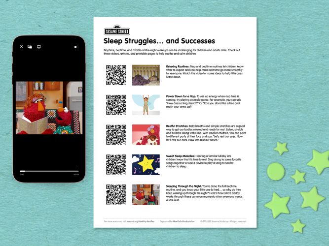 Sleep struggles and success printable.