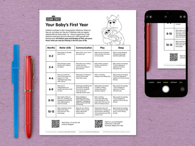 Milestones Baby's first year printable.