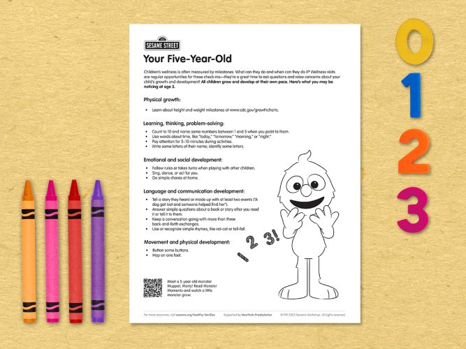 Your five year old printable.