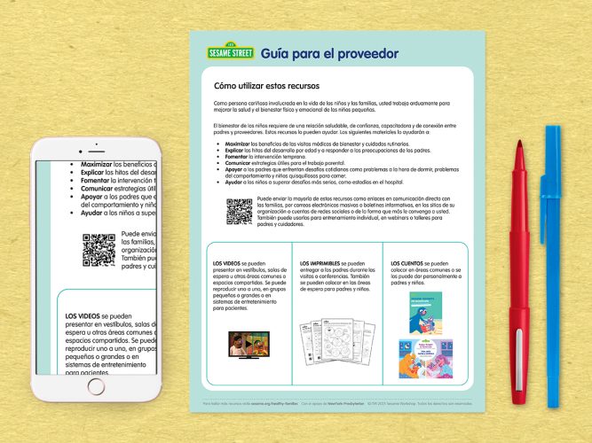 Provider resource guide in Spanish.