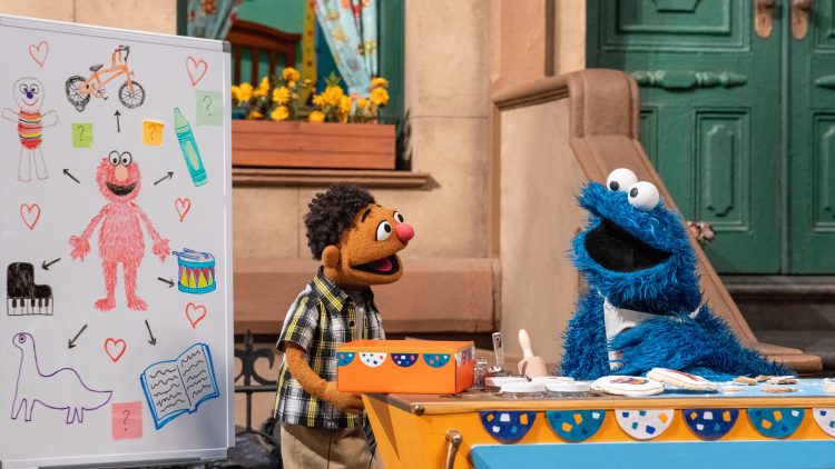 Cookie Monster and Tamir.